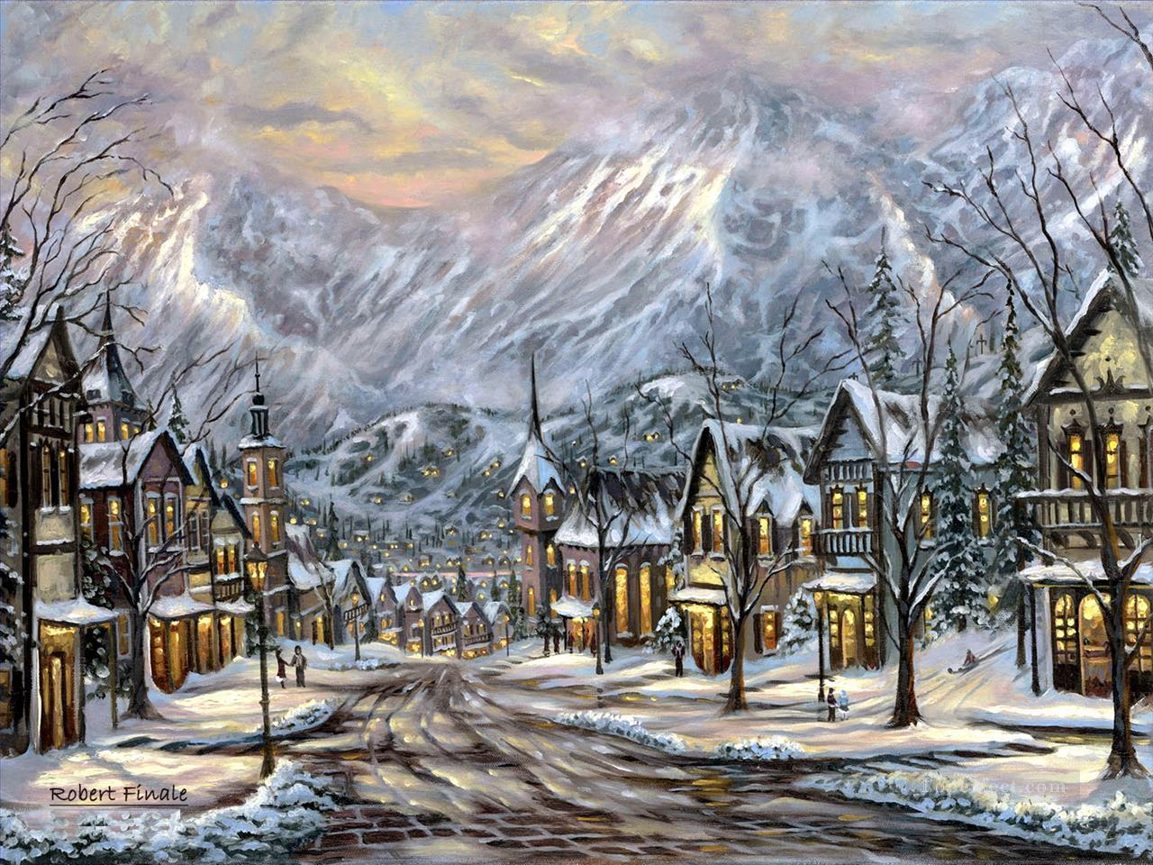Winter Austria Robert Final Oil Paintings